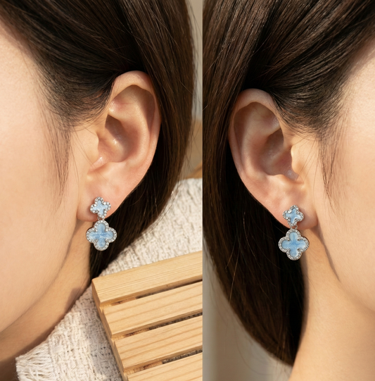 Sky Mist Drop Earrings