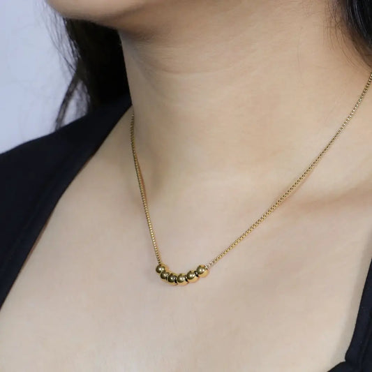 Golden Bead Necklace