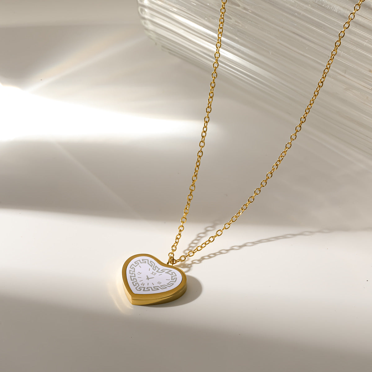 Timeless White Heart Necklace