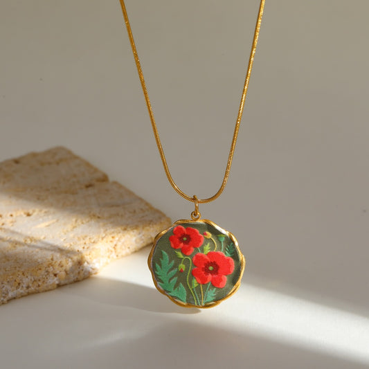 Crimson Petal Necklace