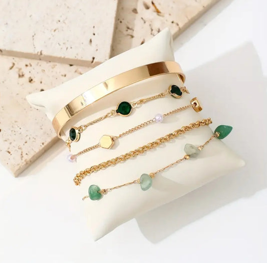 The Emerald Bracelet Set