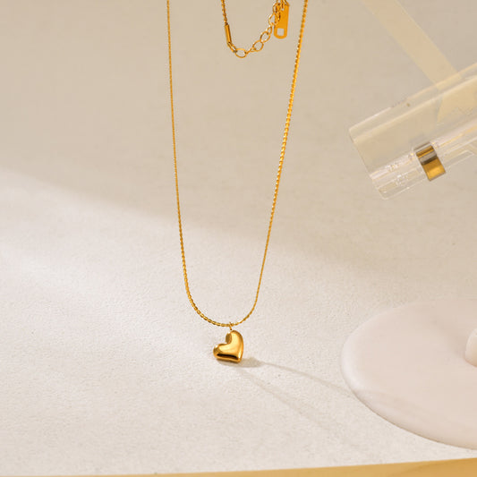 Luxe Shine Heart Necklace