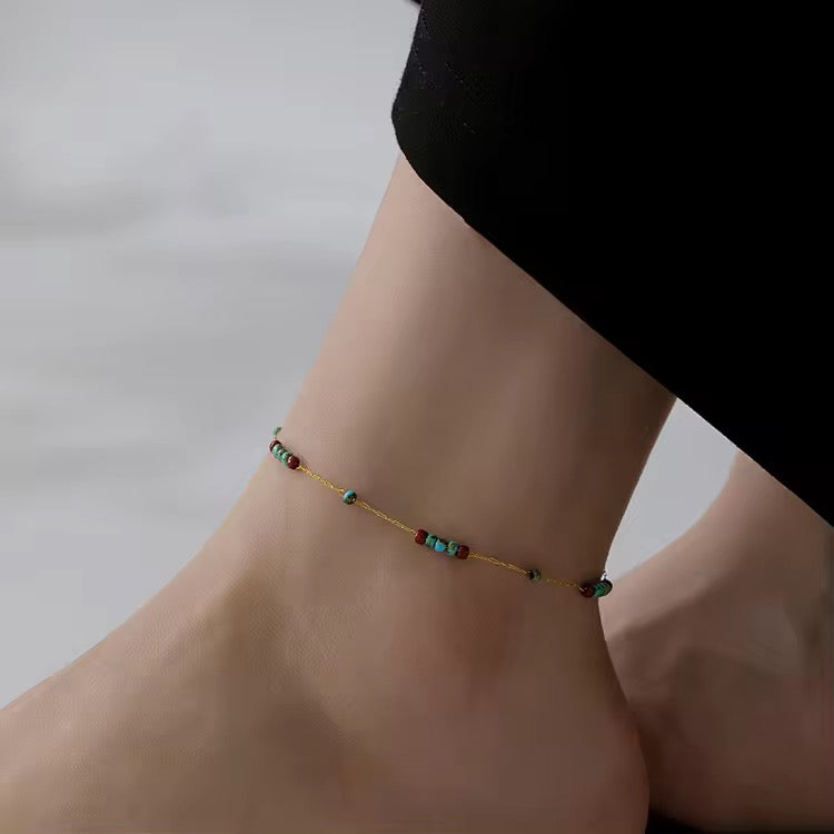Bead Charm Anklet