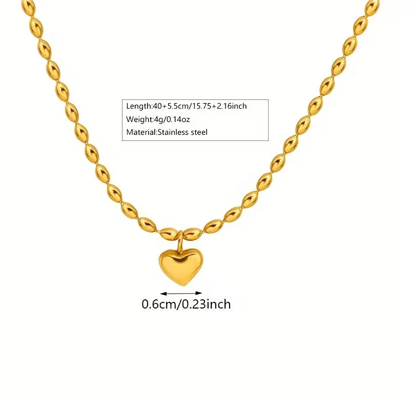 Bliss Gold Heart Necklace