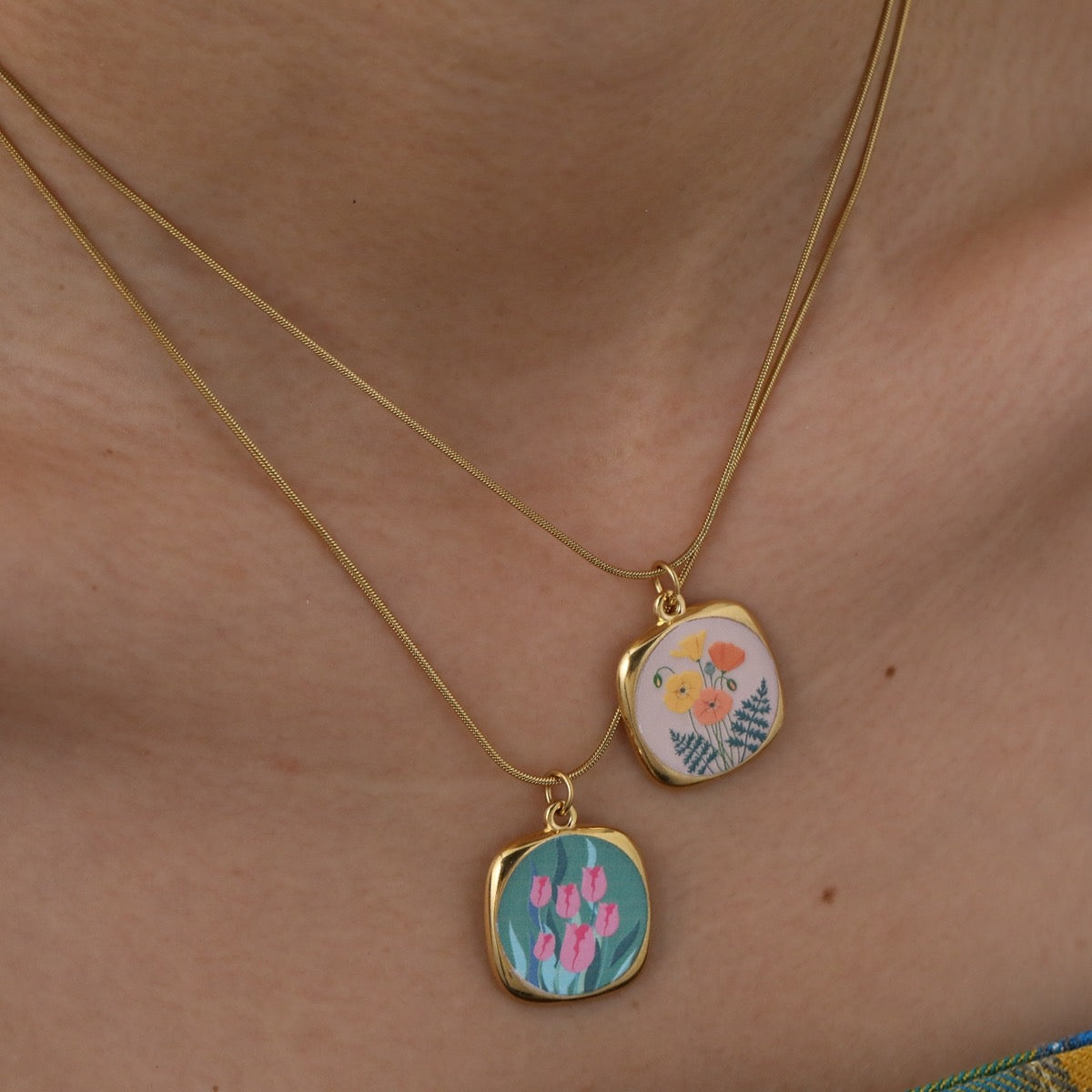 Blooming Tulips Necklace