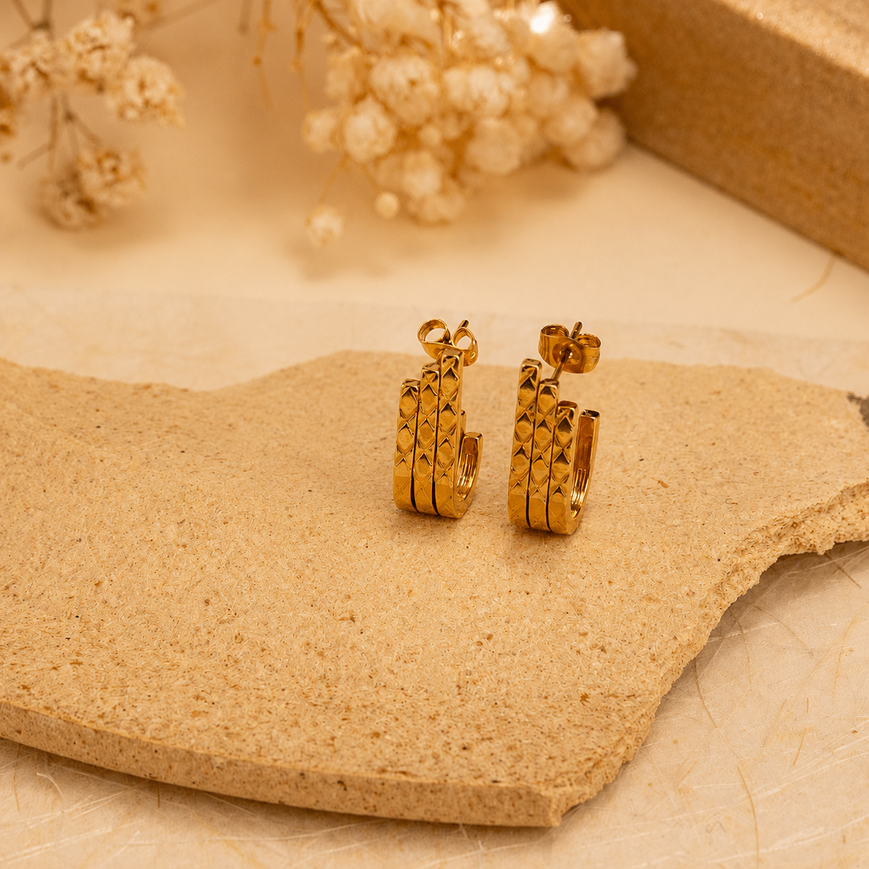 Golden Weave Earrings