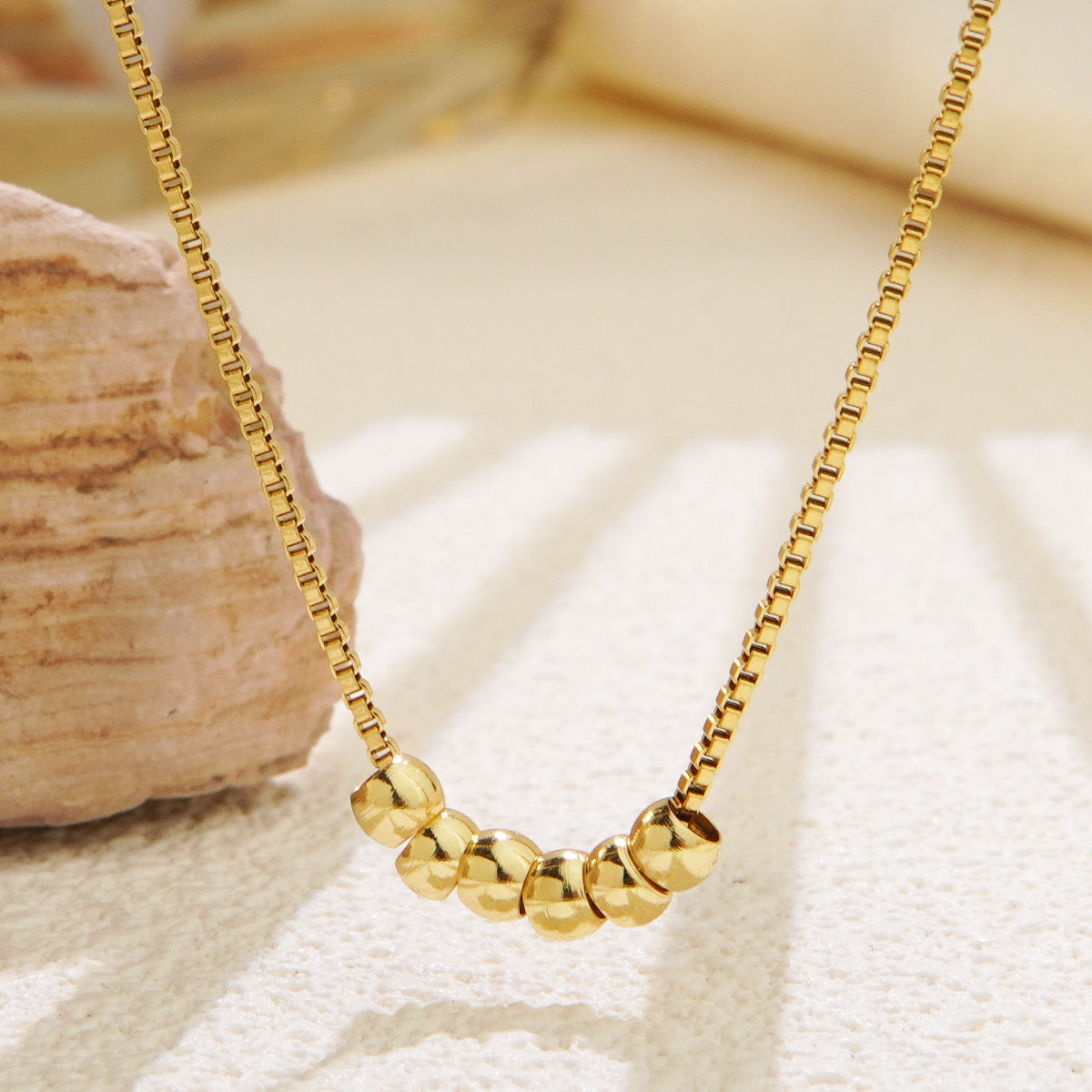 Golden Bead Necklace