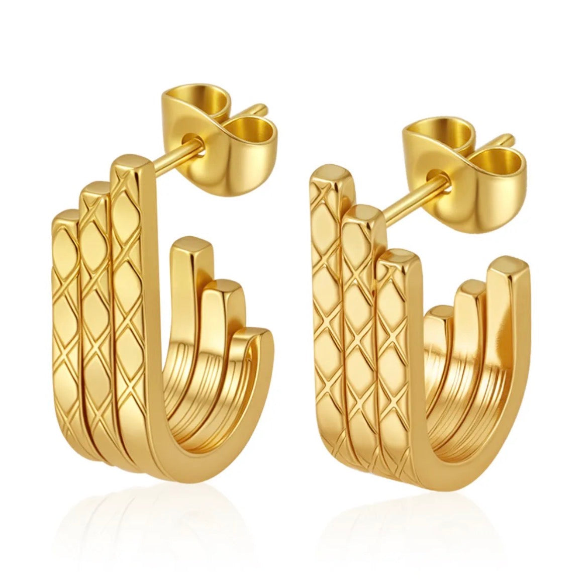 Golden Weave Earrings