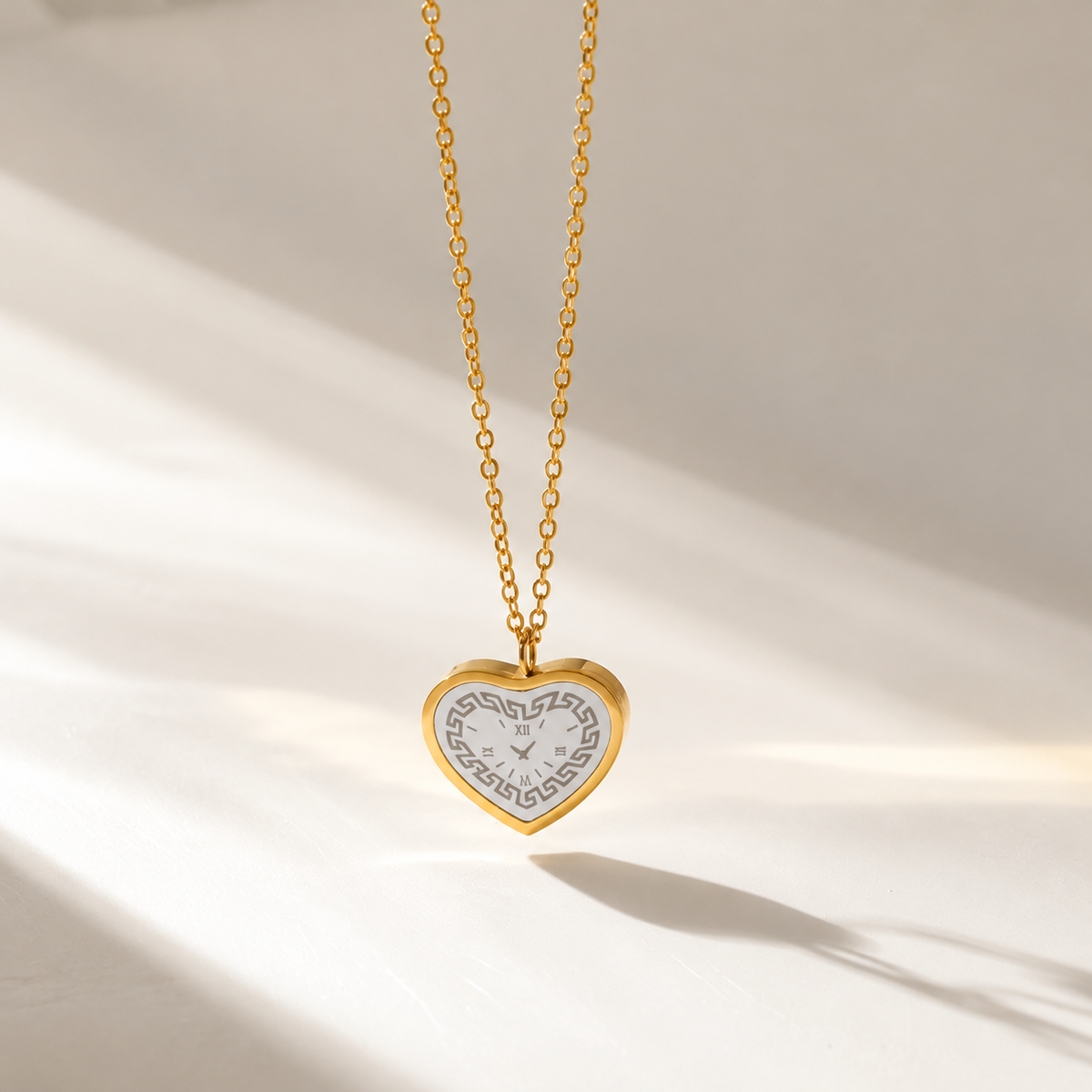 Timeless White Heart Necklace