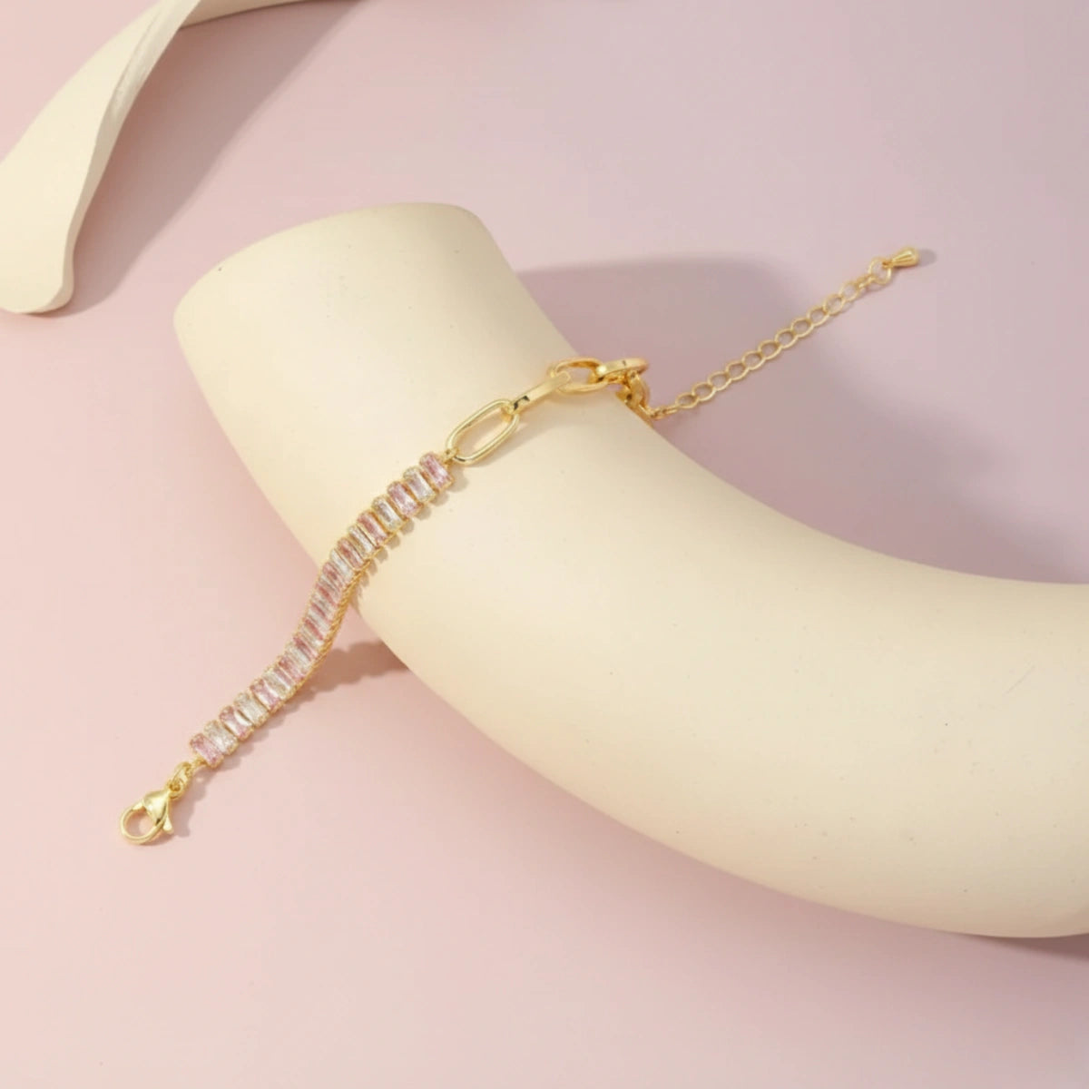 Soft Blush Link Bracelet