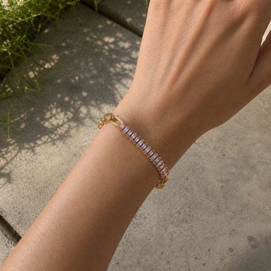 Soft Blush Link Bracelet