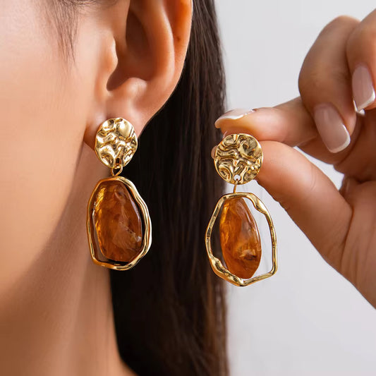 Golden Ember Earrings
