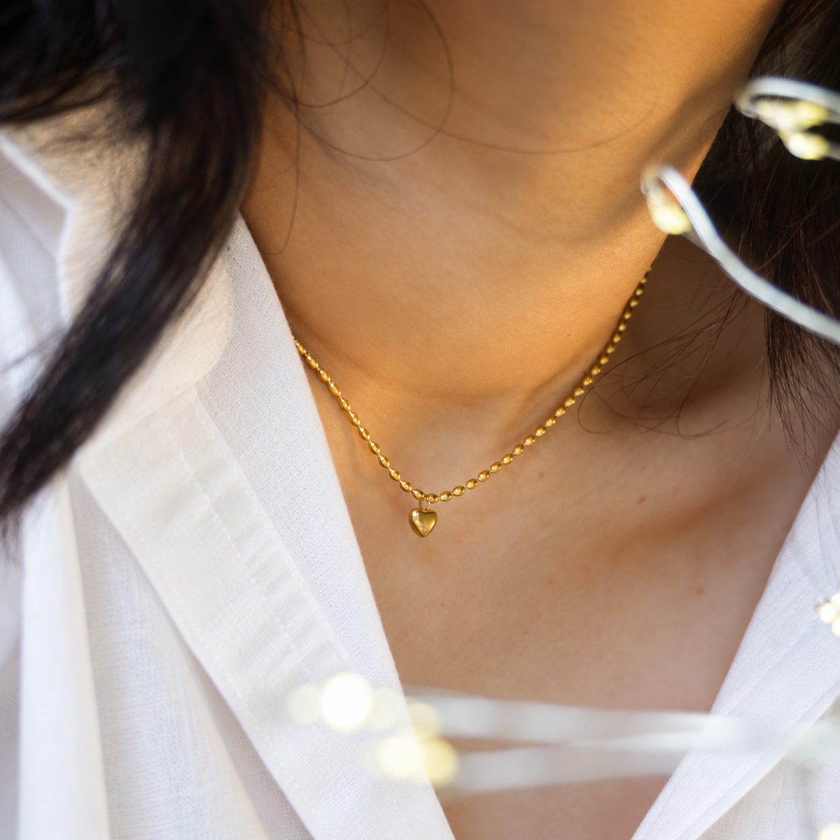 Bliss Gold Heart Necklace