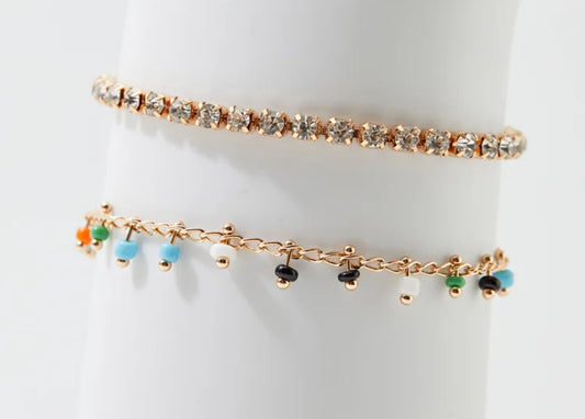 Dual Charm Bracelet Set