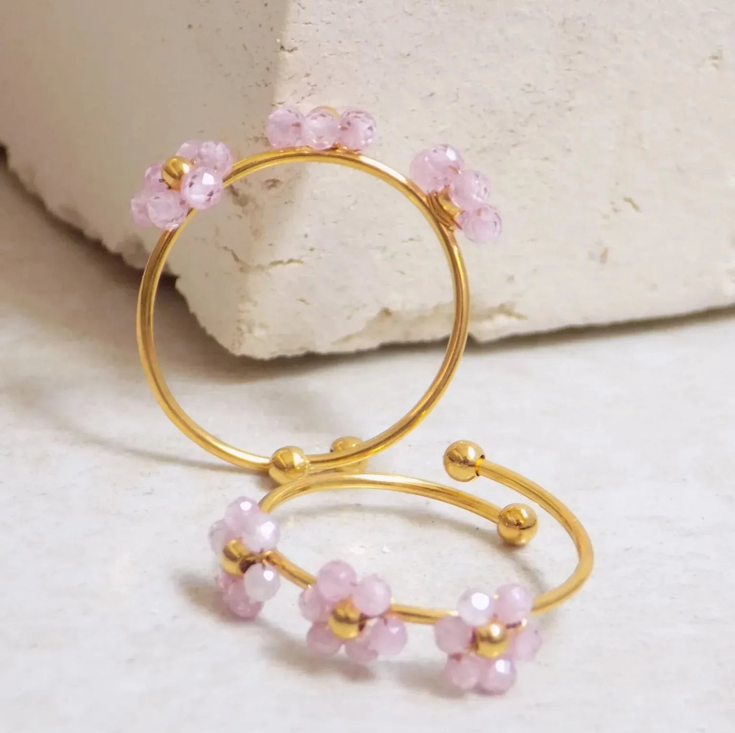 Blush Pink Floral Ring