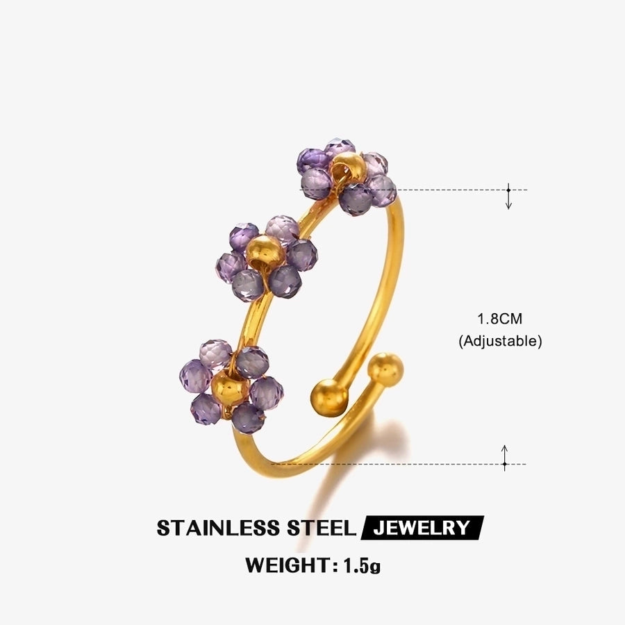 Lavender Floral Ring