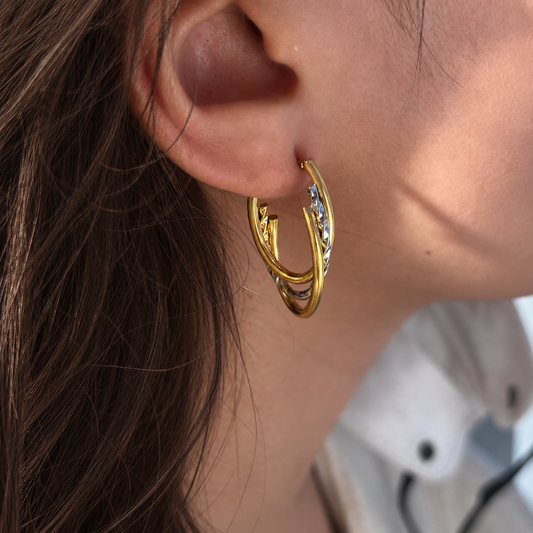 Layered Twist Earrings
