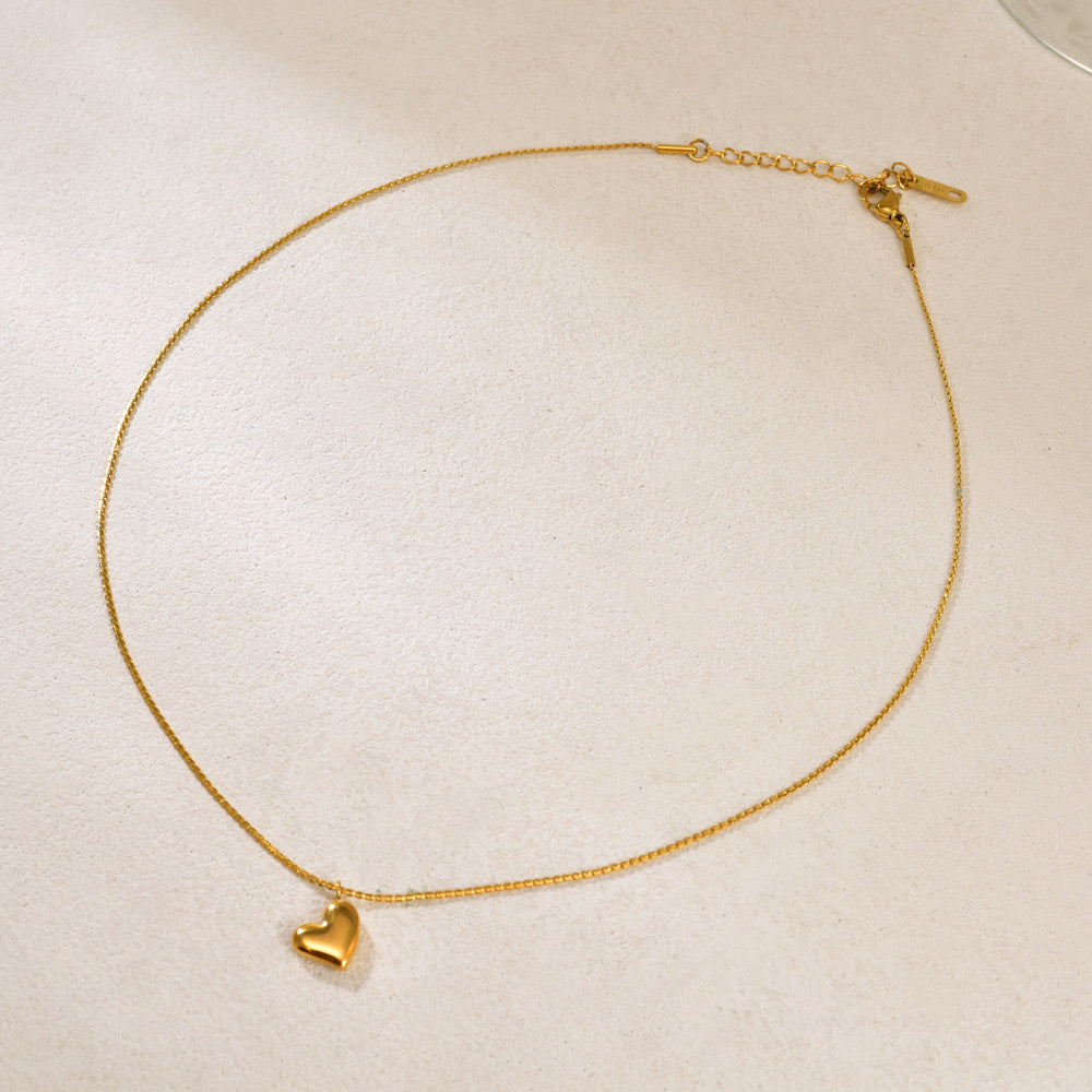 Luxe Shine Heart Necklace