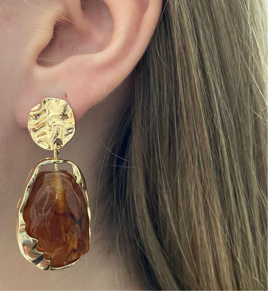 Golden Ember Earrings