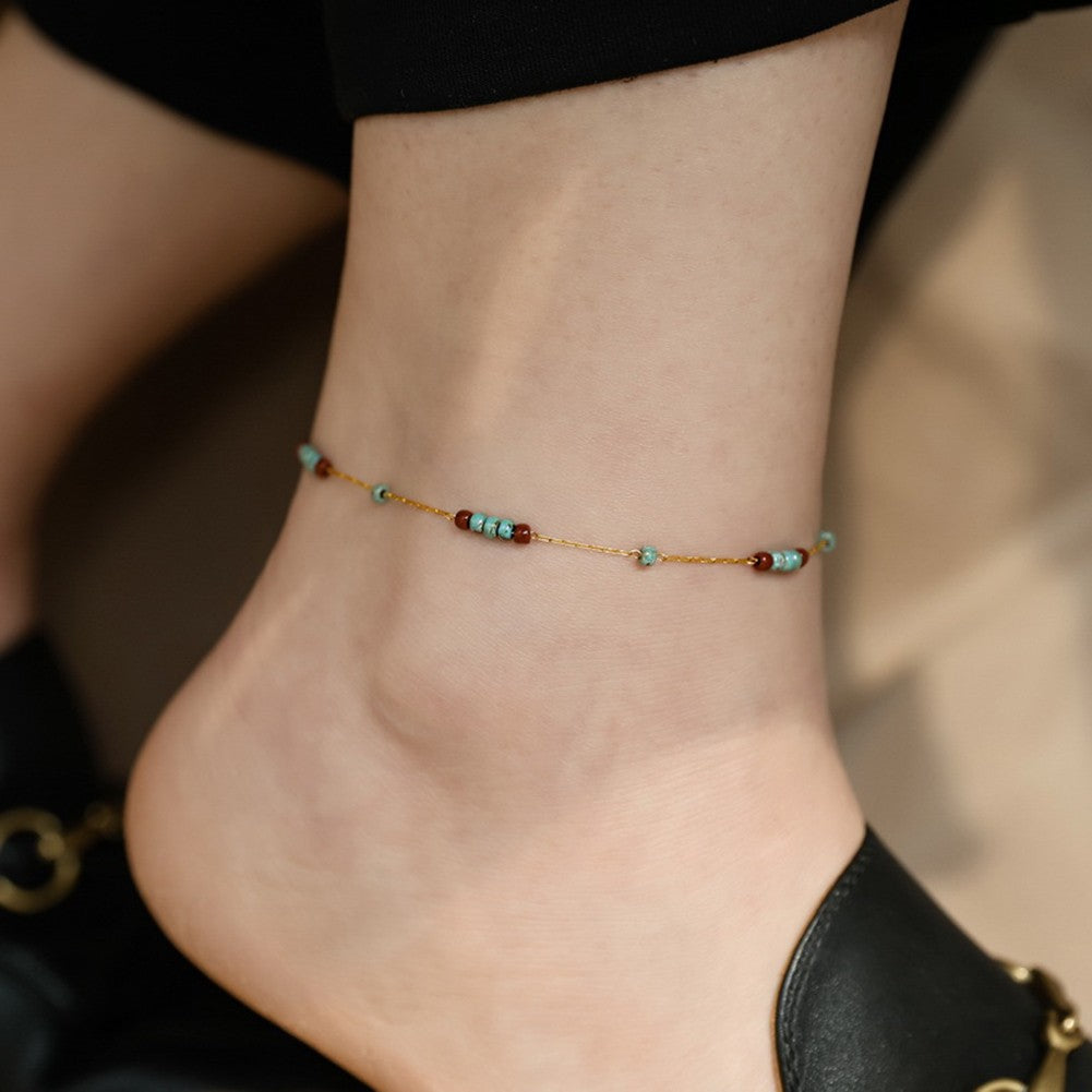 Bead Charm Anklet