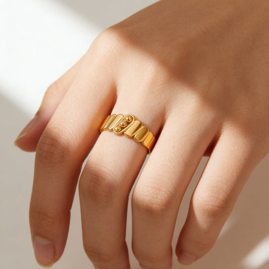 Triple Orb Ring