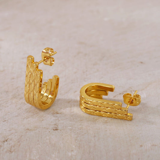 Golden Weave Earrings
