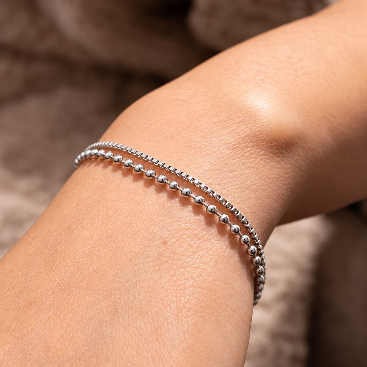 Duo Luxe Silver Bracelet