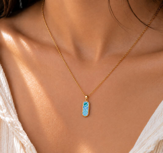 Aqua Mosaic Necklace