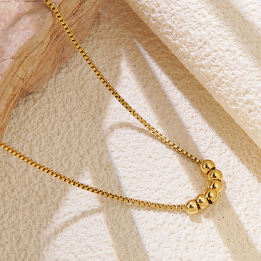 Golden Bead Necklace