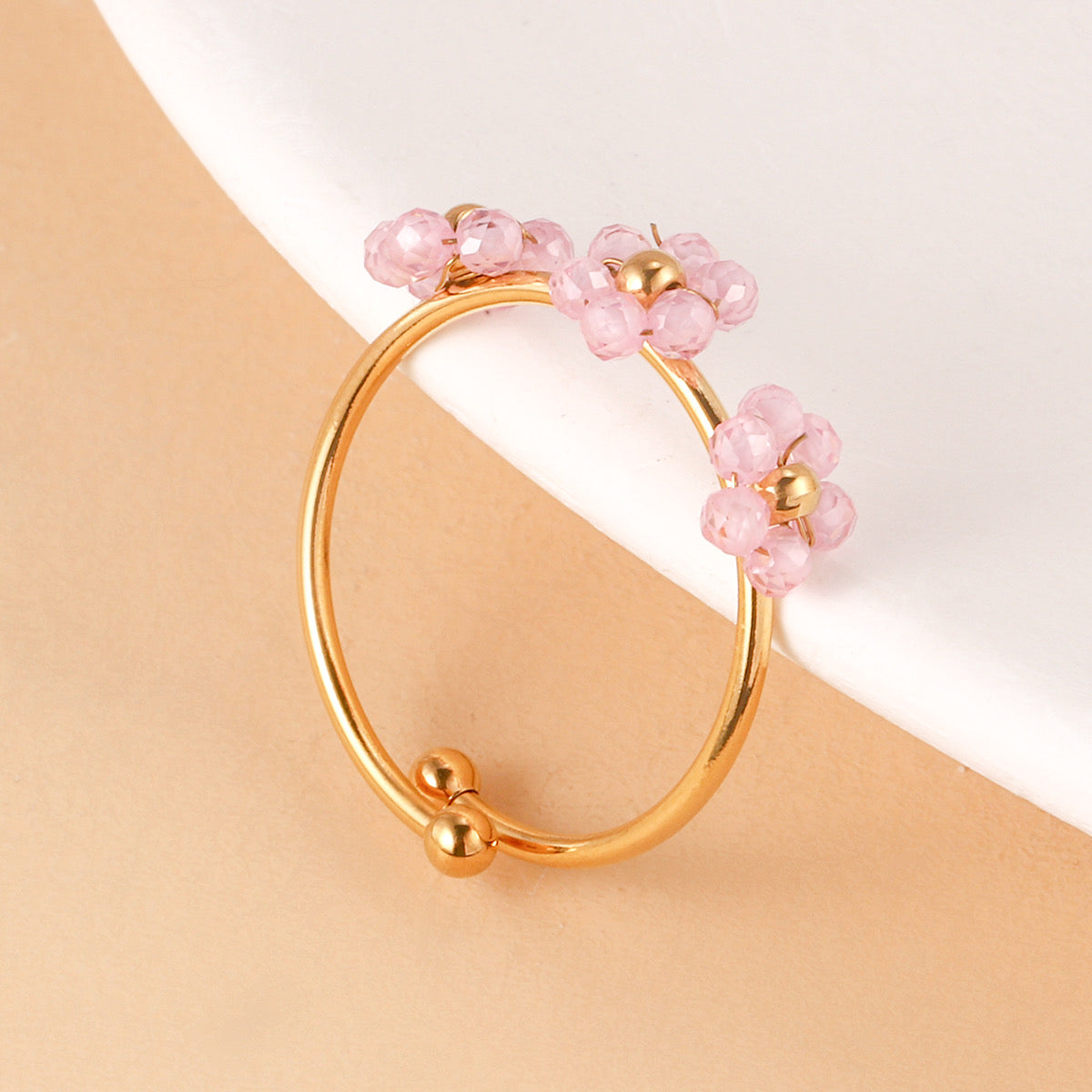 Blush Pink Floral Ring