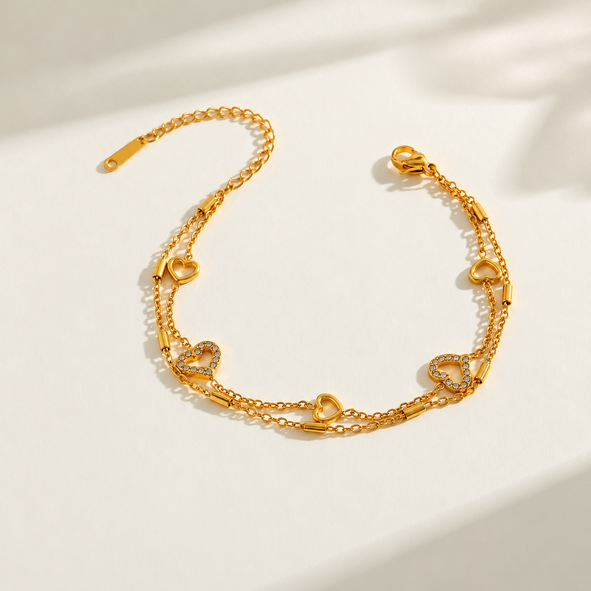 Aveline Double Chain Bracelet
