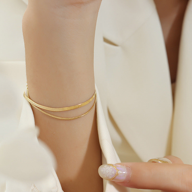 Luna Dual Chain Bracelet