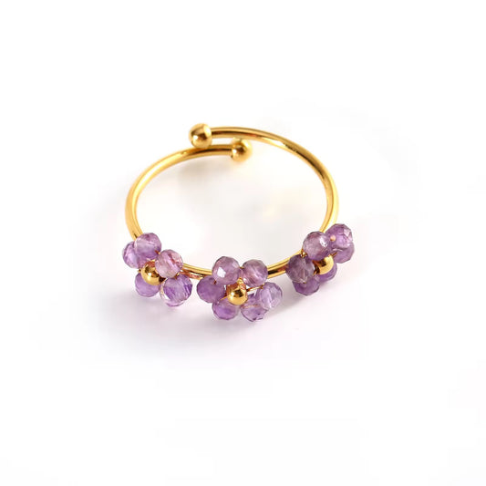Lavender Floral Ring