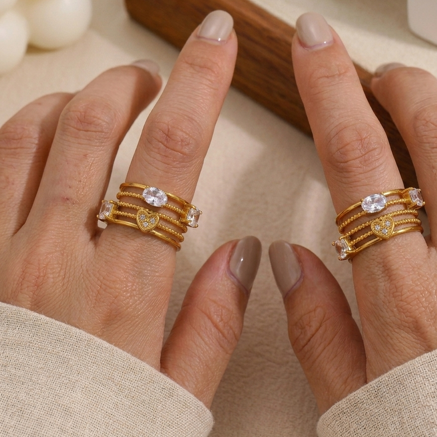 Crystal Cocktail Ring