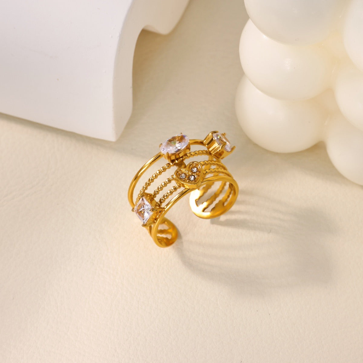 Crystal Cocktail Ring