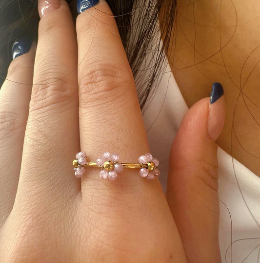 Blush Pink Floral Ring