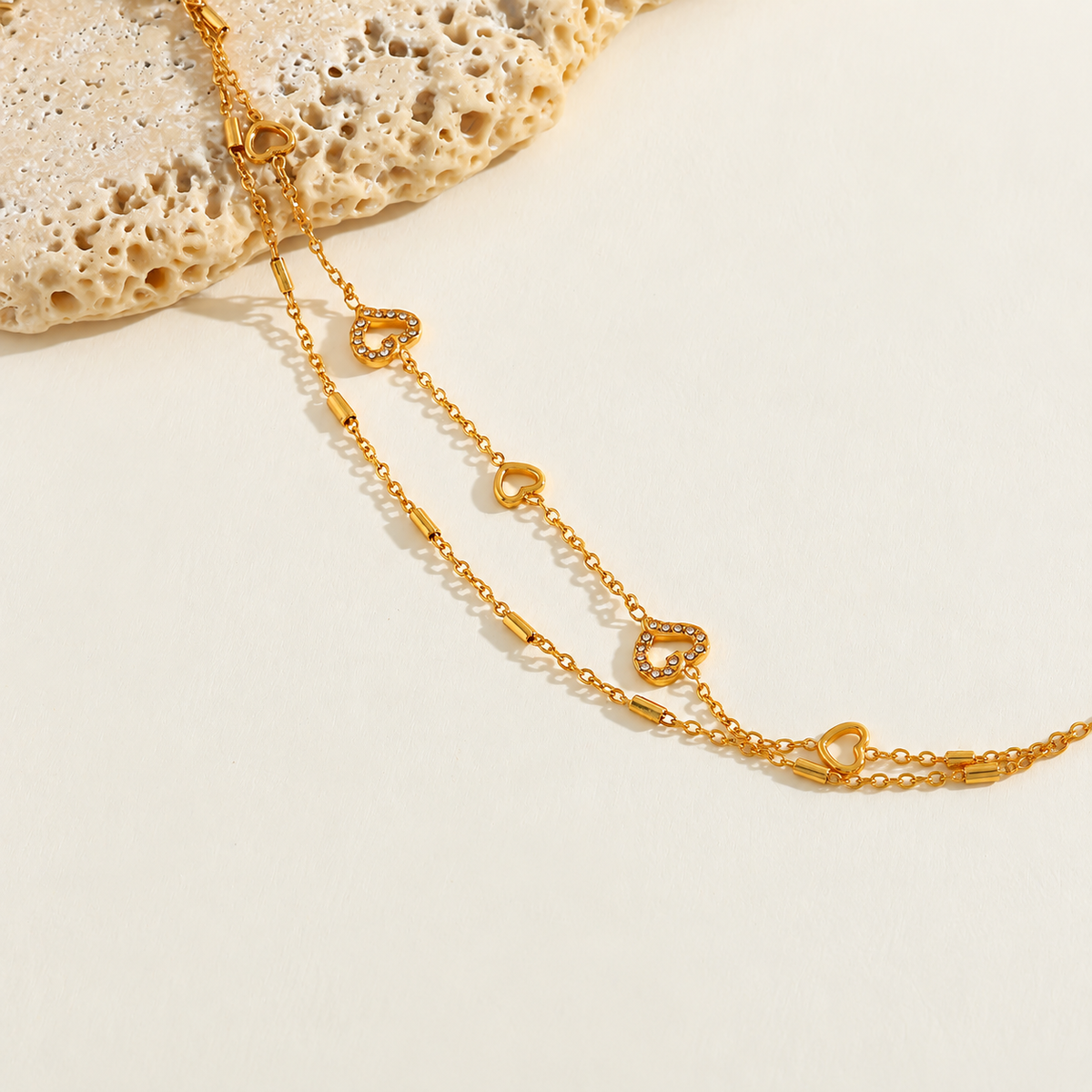 Aveline Double Chain Bracelet