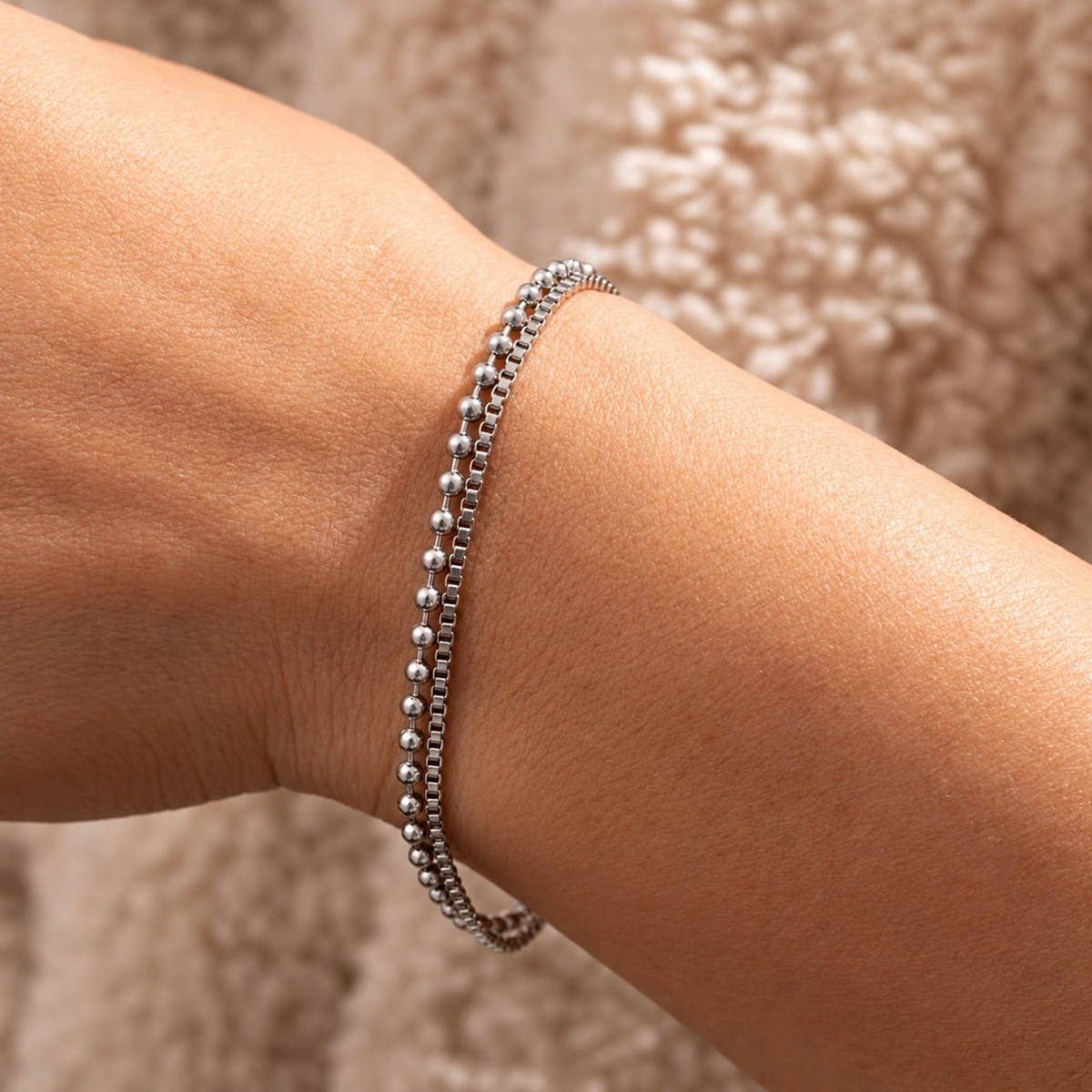 Duo Luxe Silver Bracelet