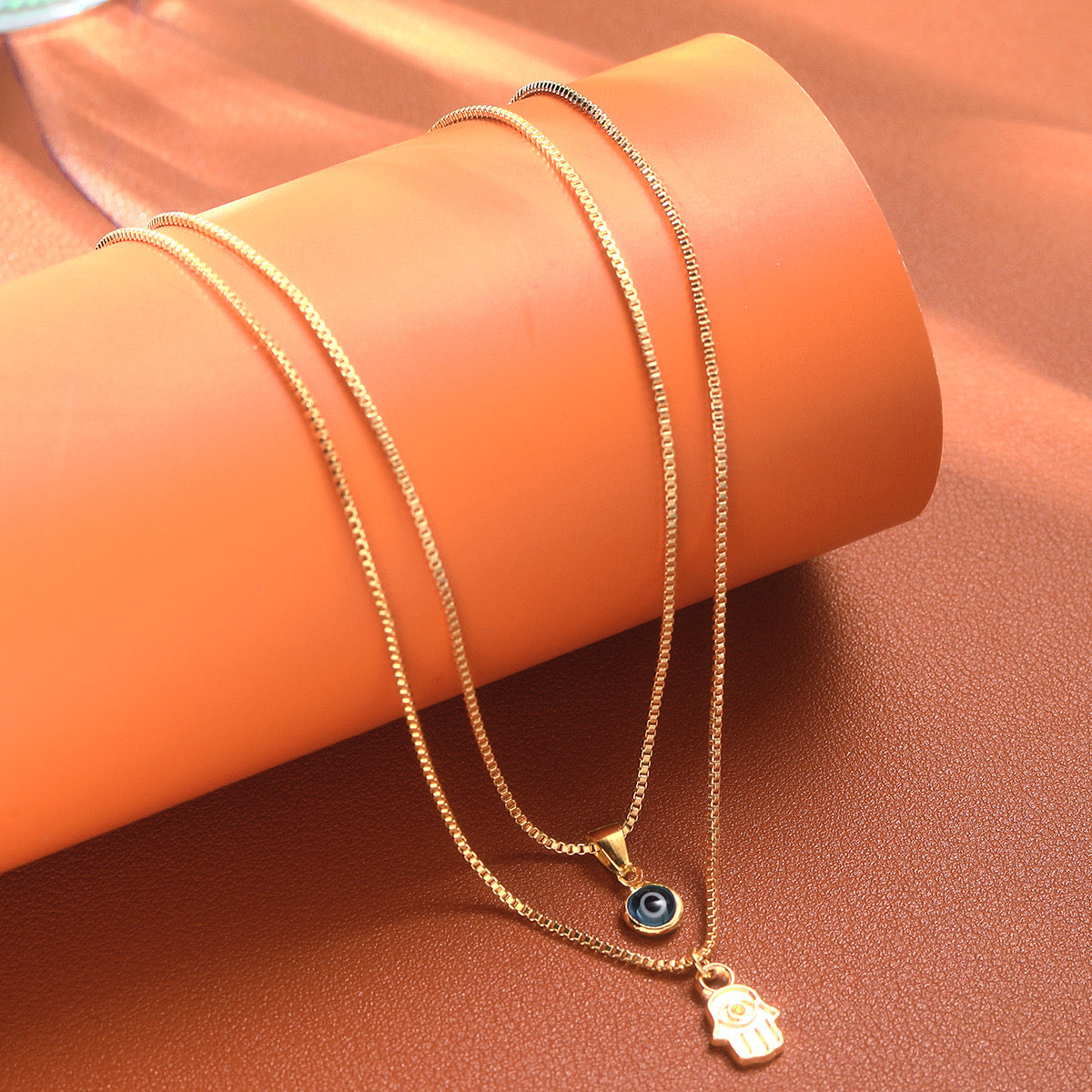 Evil Eye Harmony Layered Necklace
