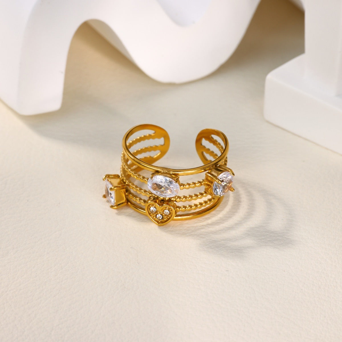 Crystal Cocktail Ring
