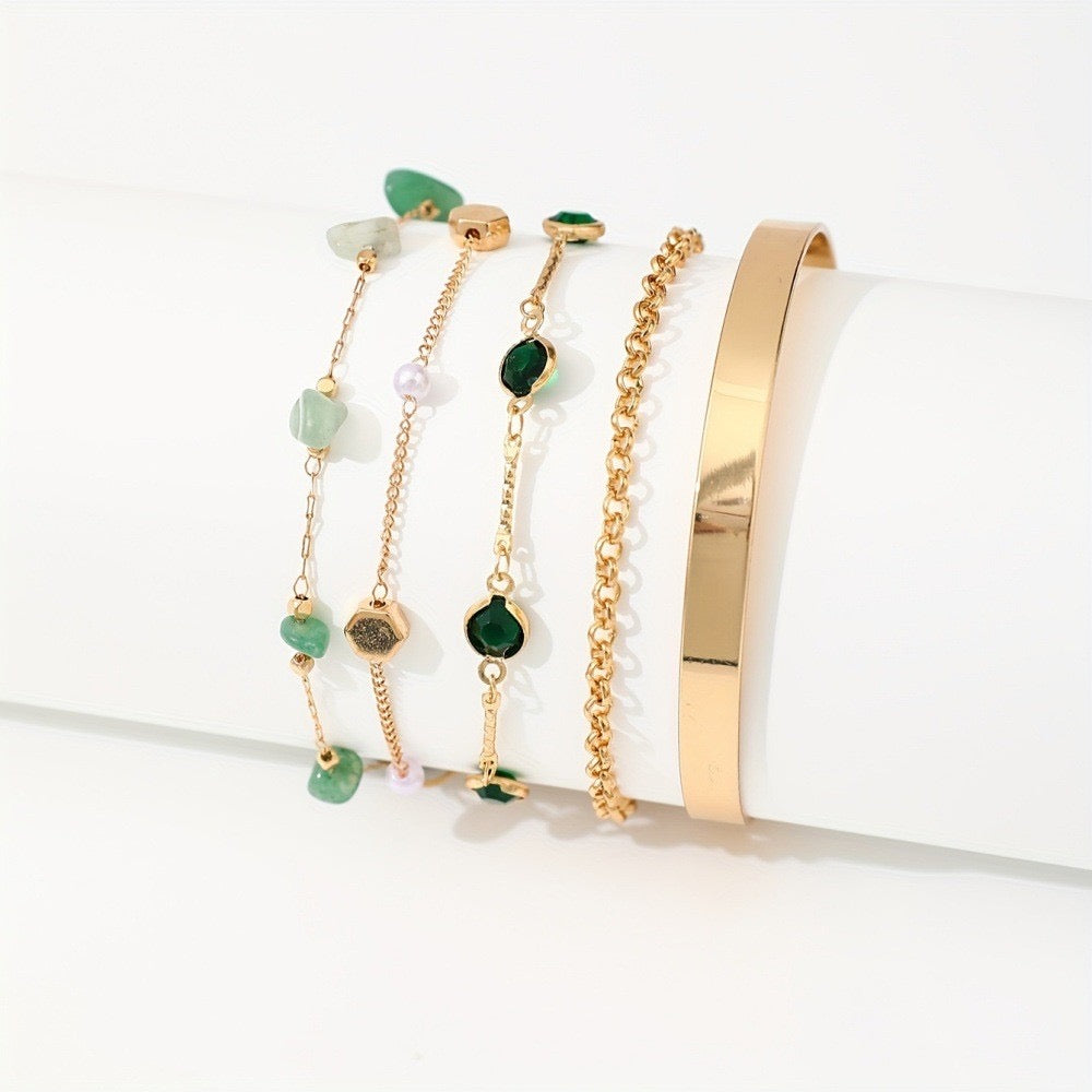 The Emerald Bracelet Set