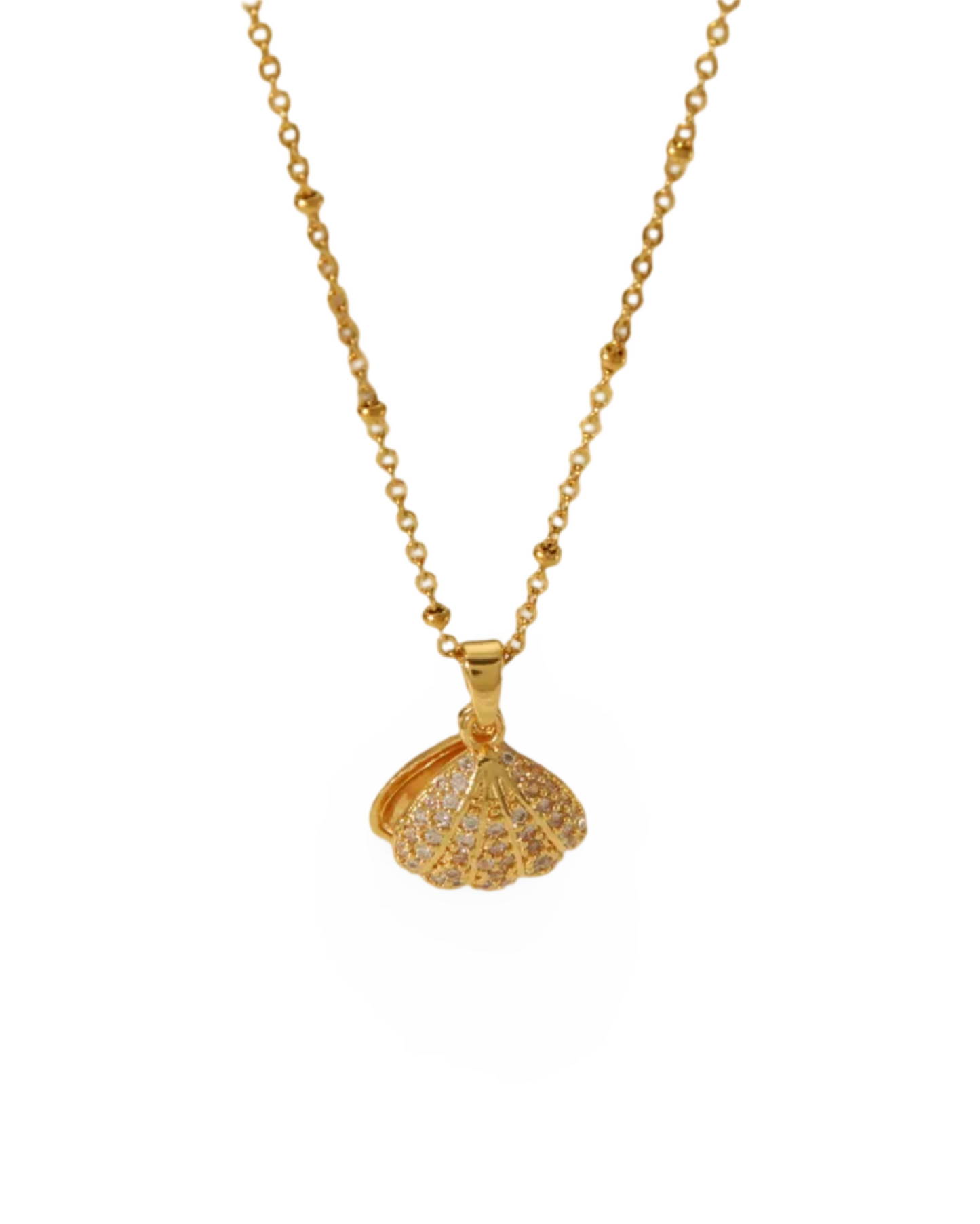 Pearl Shell Charm Necklace