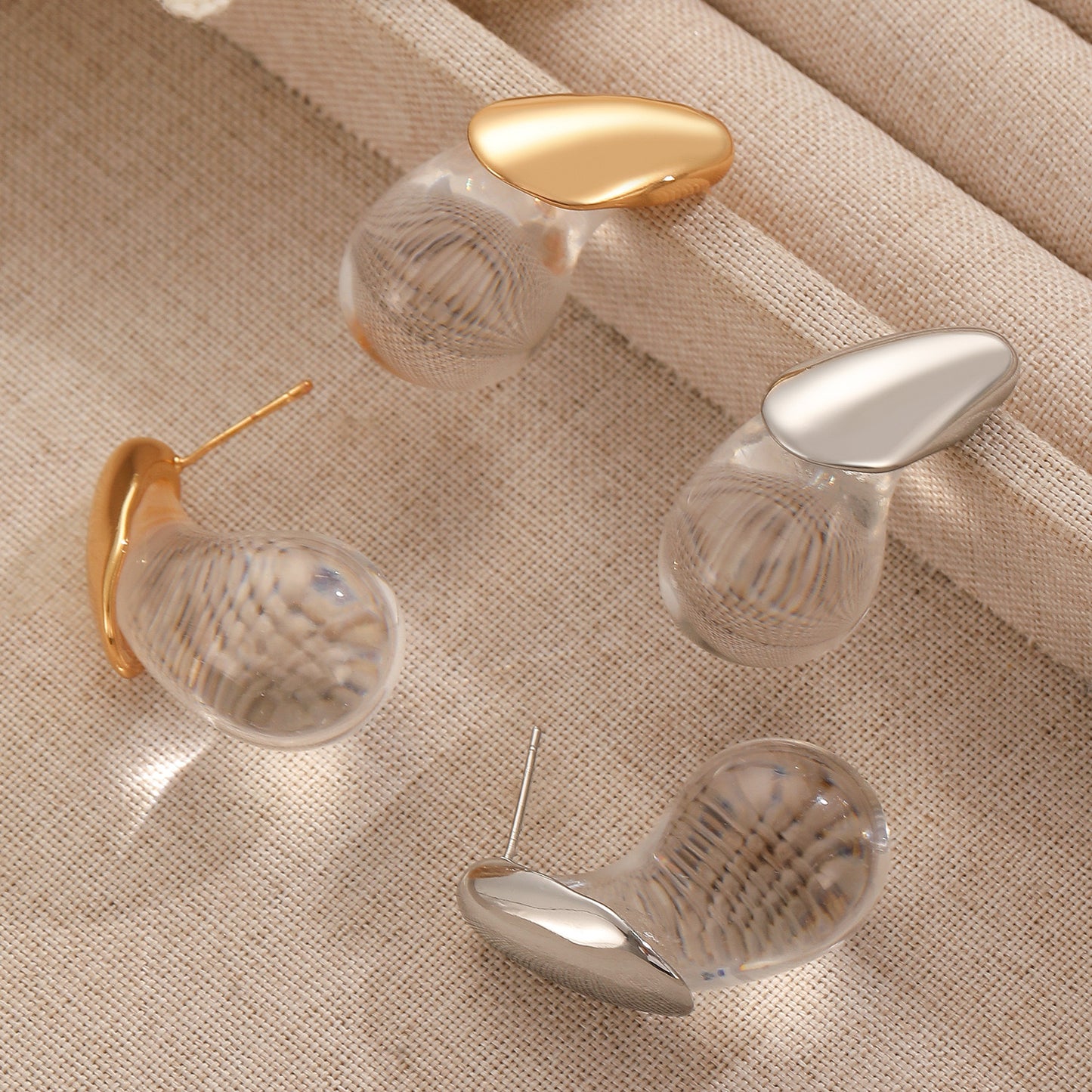 Modern Raindrop Earrings