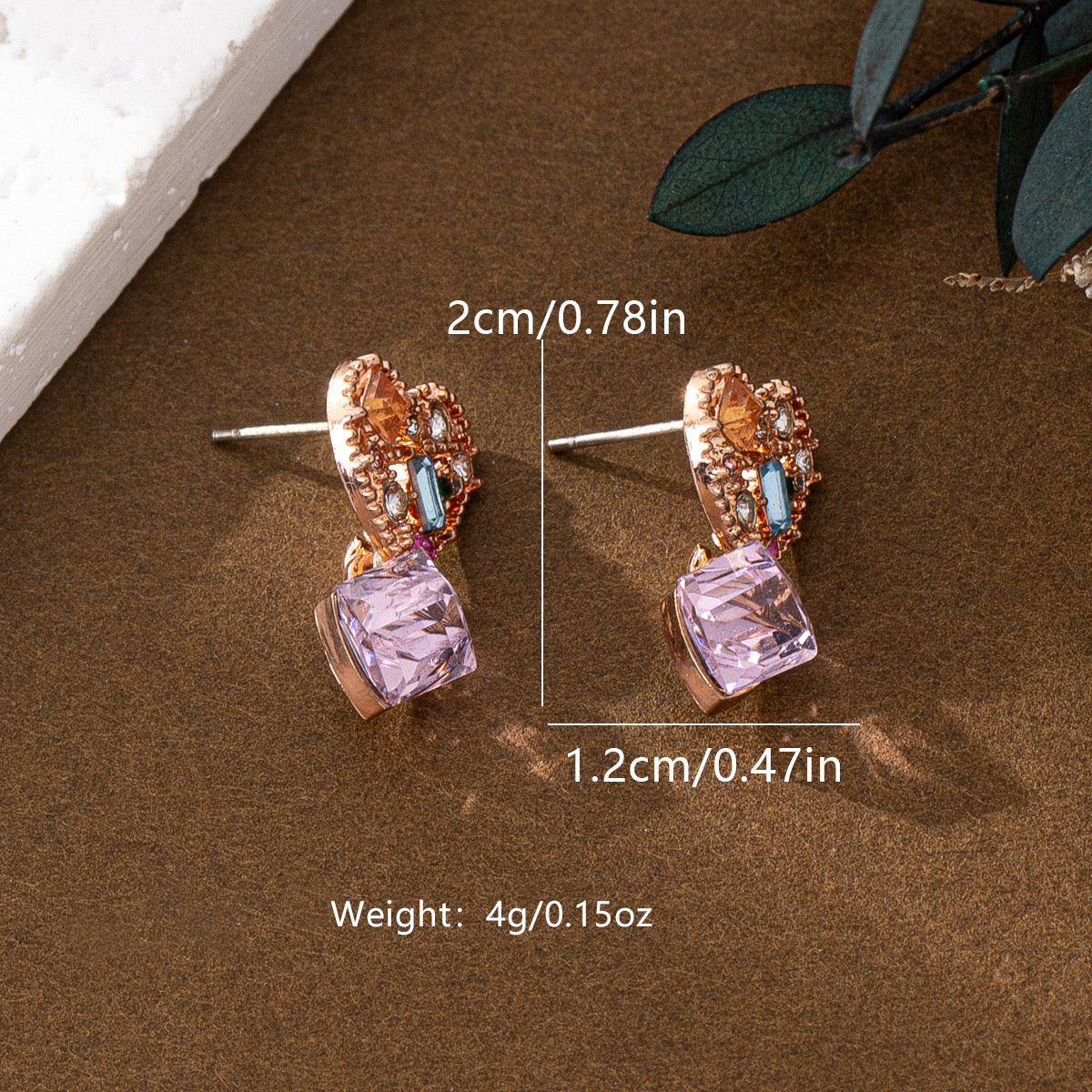 Rosaline Heart Earrings