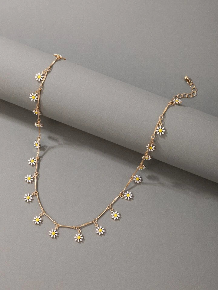 Daisy Drop Necklace