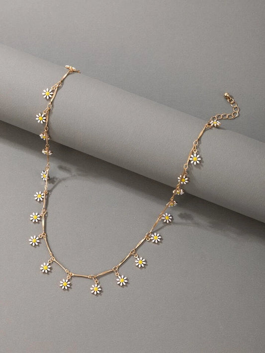 Daisy Drop Necklace