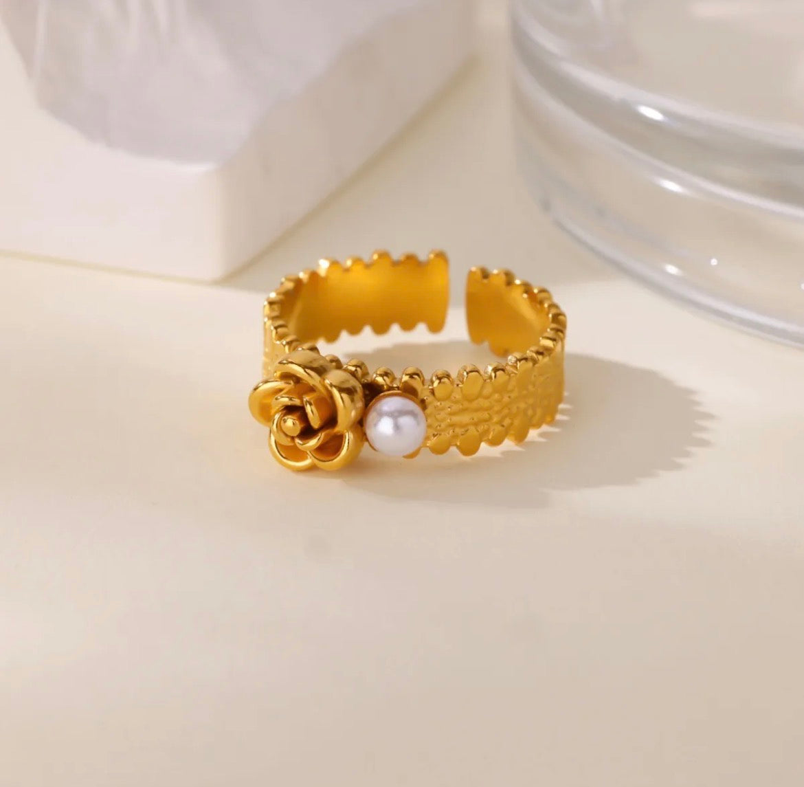 Rosé Pearl Ring