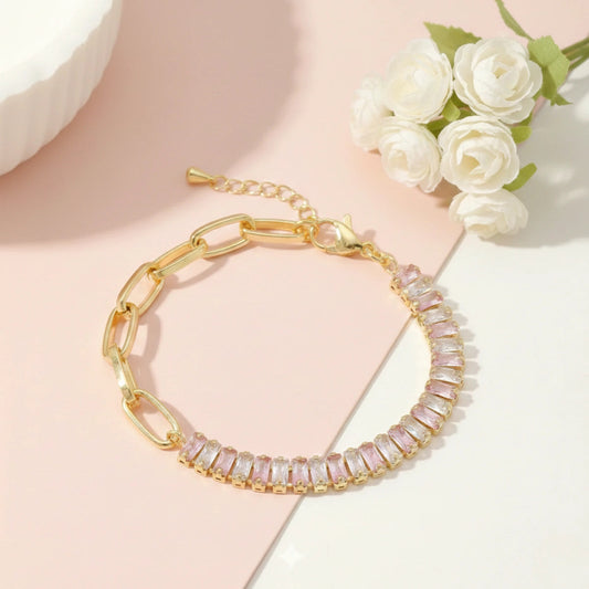 Soft Blush Link Bracelet