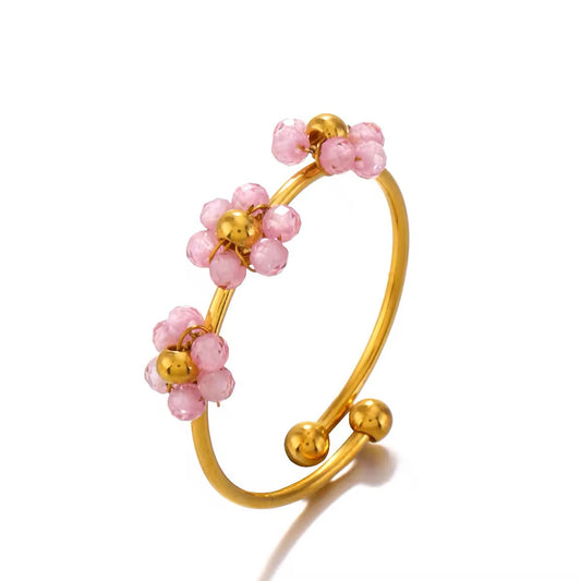 Blush Pink Floral Ring