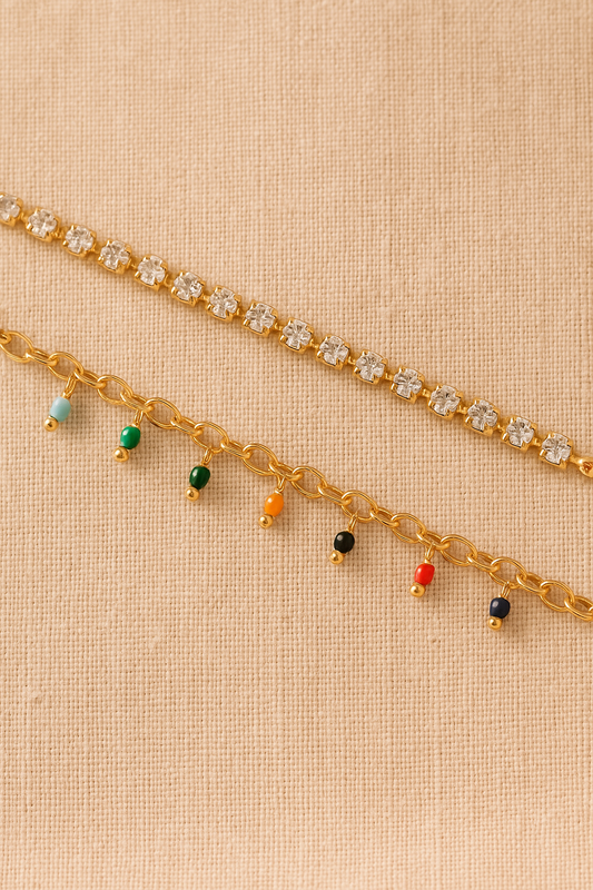 Dual Charm Bracelet Set